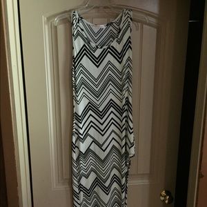 A’gaci Razor Back High Slit Dress